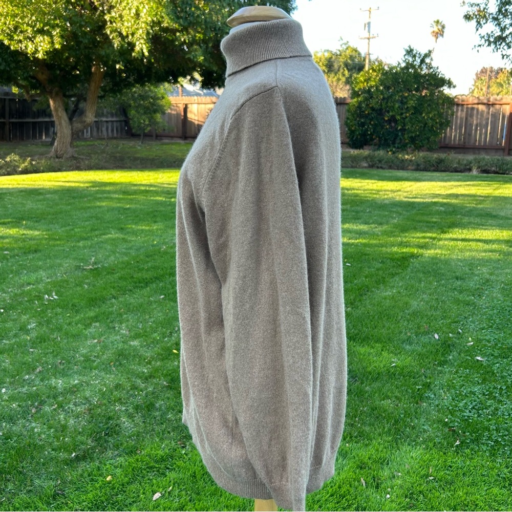 Lands’ End Cashmere Turtleneck Sweater in Camel Size 2X - Picture 6 of 8